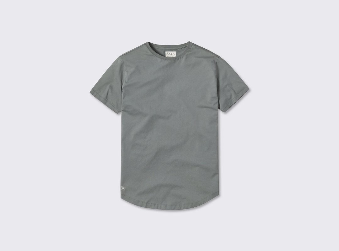 Cuts Pima Curve-Hem Tee