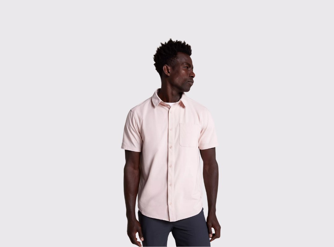VRST Refined Knit Short Sleeve Button-Up